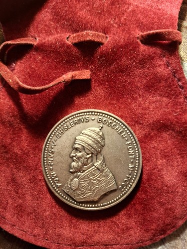Moneta commemorativa papa pio - papa,
