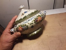 ZUPPIERA CENTROTAVOLA MAIOLICHE DERUTA ITALY 51027 OTTIMO STATO DIM. 16X21X14