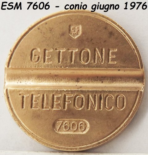 1976 gettone telefonico esm - gettone,