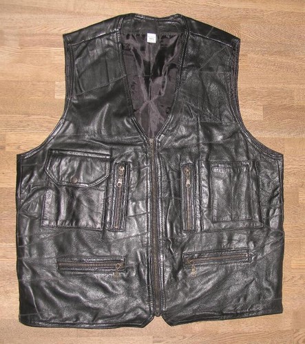 Show leder gilet uomo pelle - leder,