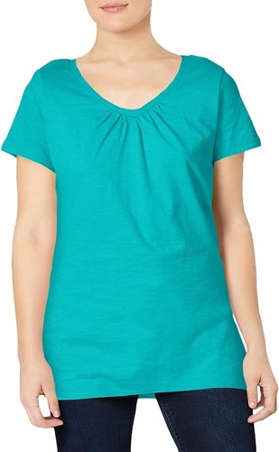 Hanes shirred camicia - shirred, scollo