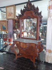 Consolles Con Specchiera In Noce Fon Inserti In Radica Di NoceFine 800 Inizi 900