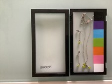 Swatch Bijoux Acciaio e stones verdi Collana +orecchini