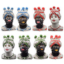 TESTE DI MORO H22 CERAMICA VERUS CALTAGIRONE VARI COLORI