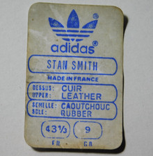 vintage ETIQUETTE de TAILLE 43