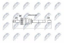 Semiasse NTY 978mm -