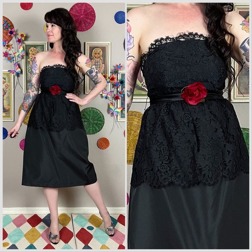 Abito senza spalline - , vintage