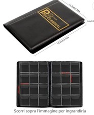 Raccoglitore con tasche porta monete da collezione in ecopelle