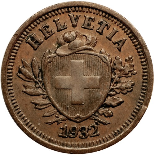 Moneta svizzera rappen 1932 - moneta,
