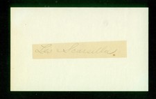 407, Les Scarsella, Original Signed/Autograph, Cut, Reds, "1935-37, 1939"