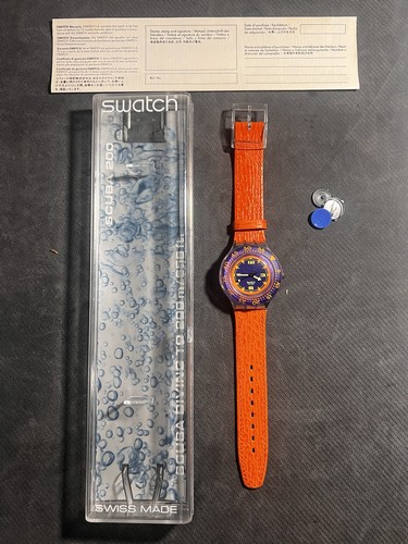Swatch scuba 1992 red - scuba,