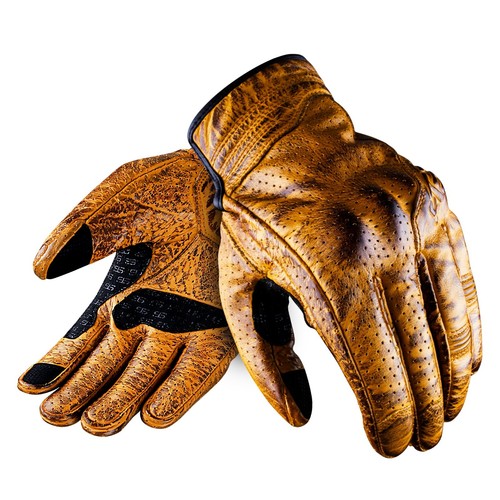 Moto guanti pelle estivo - in,