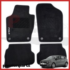 TAPPETI VOLKSWAGEN POLO DAL 2009 AL 2016 IN MOQUETTE CON RICAMO E 4 FISSAGGI