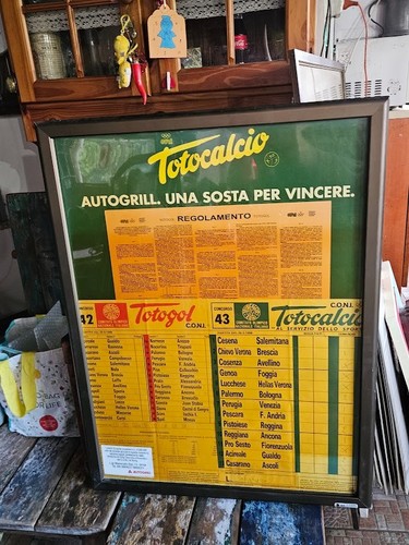 Totocalcio quadro espositore - totocalcio,