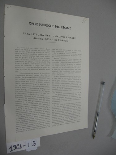Casa littoria del - casa, gruppo