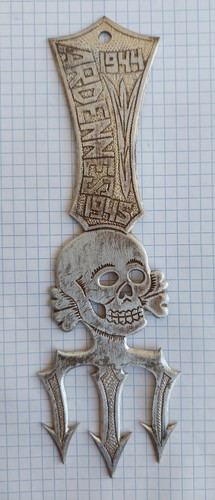 Targa teschio alluminio - , arte