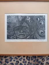 Xilografia Originale Stampata a mano. Angela Occhipinti 1969