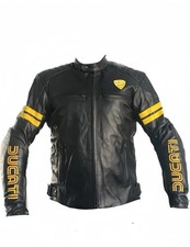 Giacca pelle nera Ducati con