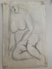 MAESTRO DEL '900, FIRMA DA DECIFRARE, DISEGNO A MATITA. ROCCO BORELLA?