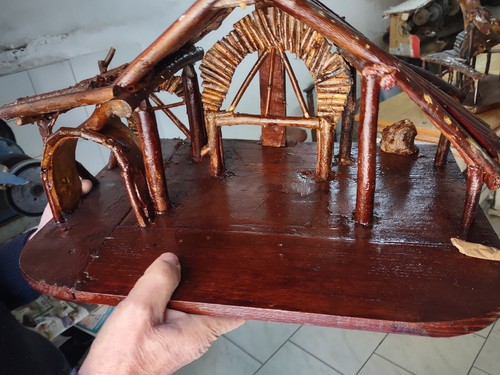 Capanna presepe legno - presepe,
