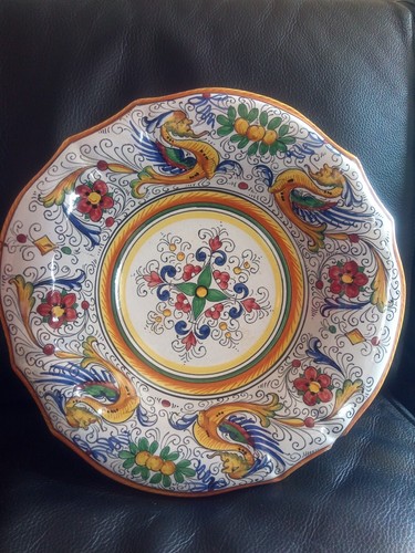 Piatto ceramica deruta vintage - piatto,