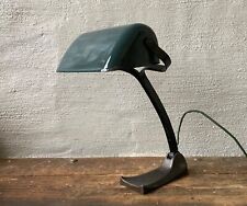 Lampada Da Tavolo Schaco Con Paralume In Smalto E Base In Ghisa Alta Circa 44Cm