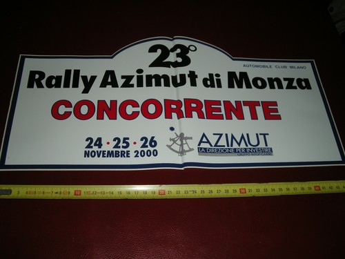 Rally targa adesivo - targa, sticker