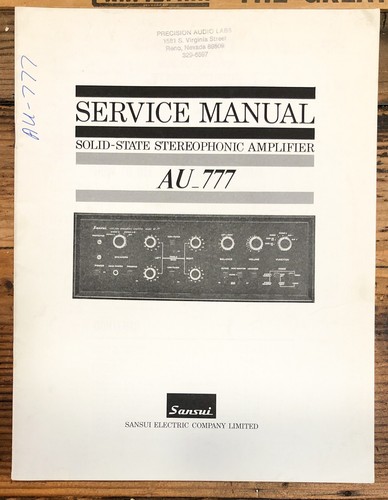 Sansui 777 amplificatore - sansui, au-777