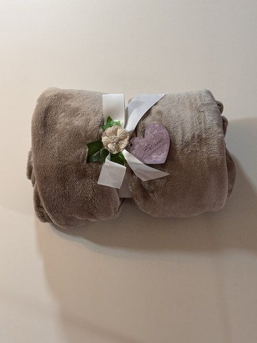 Plaid shabby chic blanc - -,