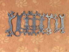 8 antichi attrezzi per biciclette d'epoca chiavi da collezione per vecchie bici 