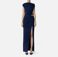 ELISABETTA FRANCHI Abito Red Carpet asimmetrico in jersey ABR0551E2 P/E25