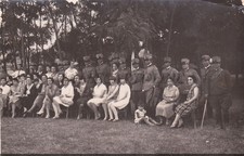DEGO - Foto di Gruppo con Militari e Donne, Genova, Foto Cartolina