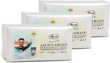 ROIAL Asciugamano Monouso in Carta a Secco Goffrata Estetista Parrucchiere 3X60p