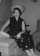 Woman Couch Floral Dress