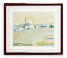 Virgilio Guidi Litografia a Colori 55x65cm in Cornice firmata numerata Ed 36/120