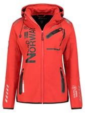 Geographical Norway Cappuccio Full Zip Antivento Softshell Giubbotto Outdoor