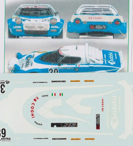 Decal lancia stratos - 1/43,
