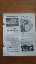 PUB ANCIENNE ADVERT - SAUTER - TRANS CANADA AIR LINES DOS ERTON ALSAFLEX LUNDIA