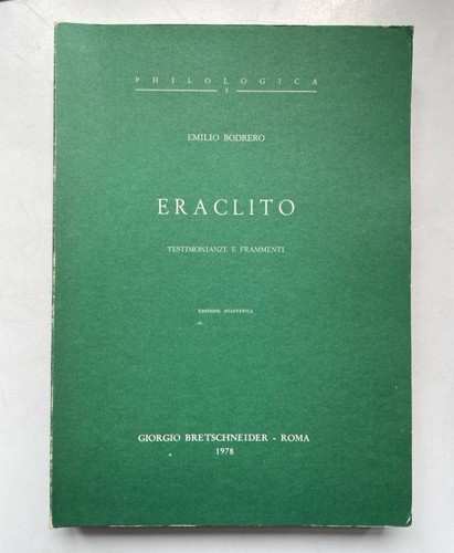 Eraclito testimonianze e - testimonianze,