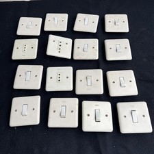 LOTTO 16 INTERRUTTORI Veto MATERIALE ELETTRICO VINTAGE