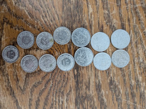 Lotto monete franche - , e