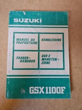Suzuki GSX 1100F  Manuale Di Istruzioni Uso Manutenzione Multilingua 08/1989