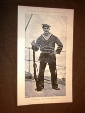 Esposizione d'arte di Roma del 1883 Il Marinaio Quadro di Camillo Miola