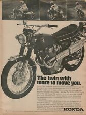 Pubblicità stampa originale Honda 450 Scrambler 1969 destra a casa fuoristrada doppia