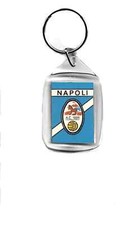 portachiavi calcio nuovo figurina calciatori squadra NAPOLI vintage logo