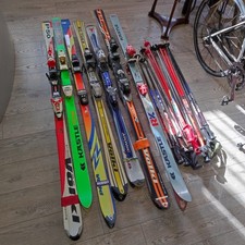 Lotto 7 coppie sci da discesa