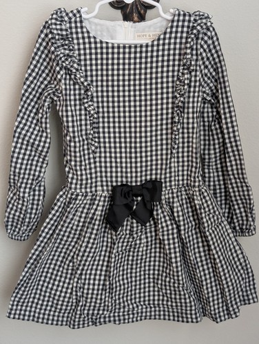 Abito gingham nero bianco con - gingham,