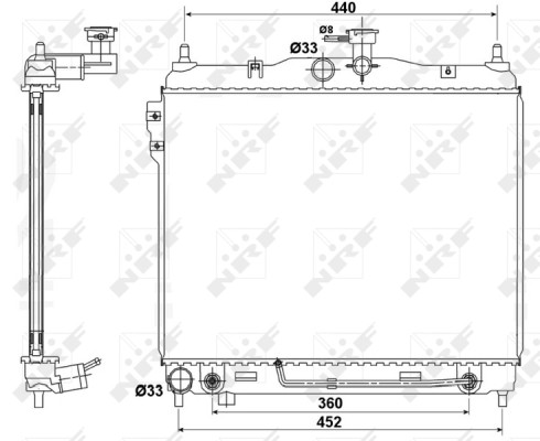 Nrf 53173 radiatore - 53173,