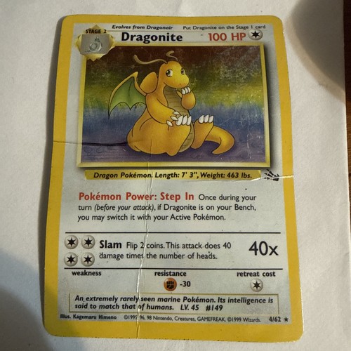 Dragonite fossil holo - dragonite,