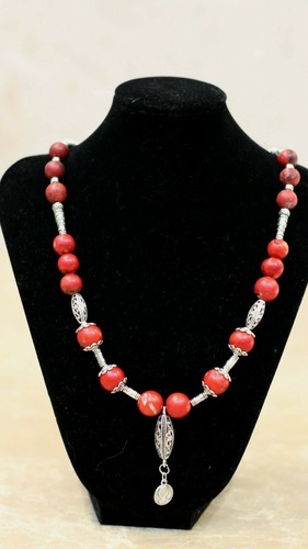 Collana giada rossa - collana,
